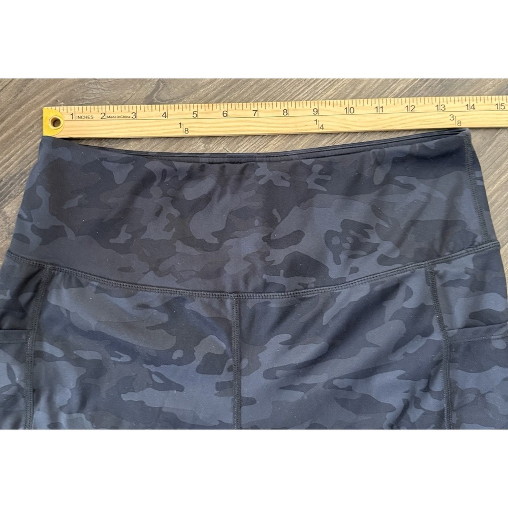 Biker Shorts Large Sporty Gym Wear Clean Girl Yoga Pilates Training Workout Camo - Picture 3 of 7